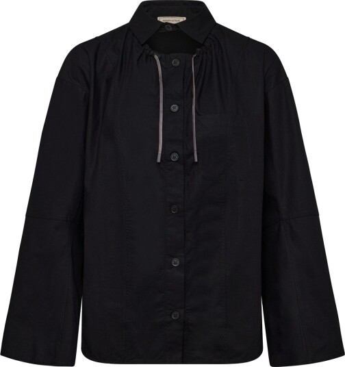 Maison Kitsune Drawstring Pannel Shirt Black 40