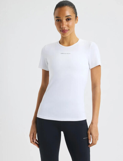 Röhnisch Jacquard Ss Top - White - S Röhnisch Jacquard Ss Top - White - S
