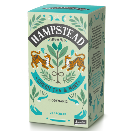 Hampstead Tea økologisk grønn te med mint 20 poser Hampstead Tea økologisk grønn te med mint 20 poser
