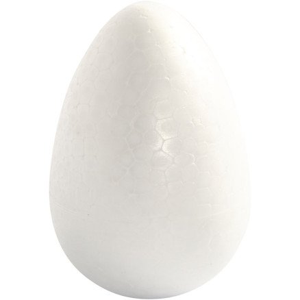 Diverse Egg H: 12 cm hvit 5 stk 1 pk