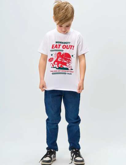 The New Tnroger S_S Tee White 122/128 The New Tnroger S_S Tee White 122/128