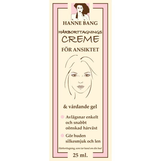 Hanne Bang Hair Removal Face Cream 25 ml Hanne Bang Hair Removal Face Cream 25 ml
