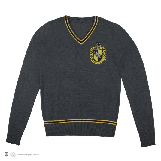 Harry Potter - Hufflepuff - Grey Knitted Sweater - Small Harry Potter - Hufflepuff - Grey Knitted Sweater - Small