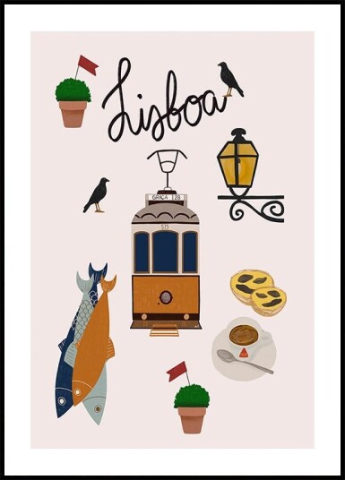 Lisbon Travel Plakat Plakat / 21x30cm