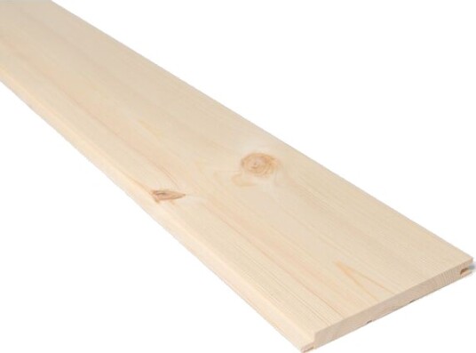 Standardsortiment Glattpanel natur ubehandlet furu 14x145 mm