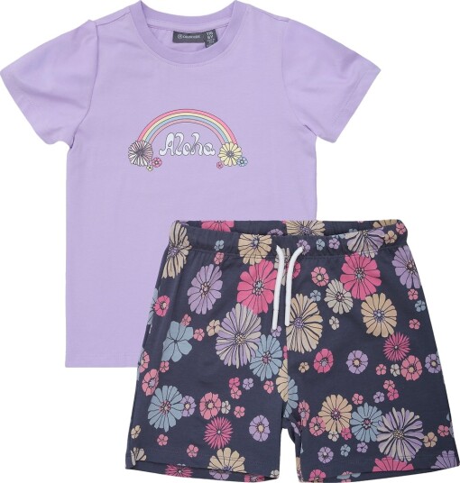 Color Kids T shirt Set Orchid Bloom 140