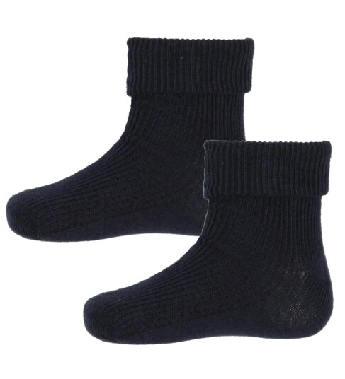 Minymo Sokker 2 pack Navy 11/14 Sokker Blå