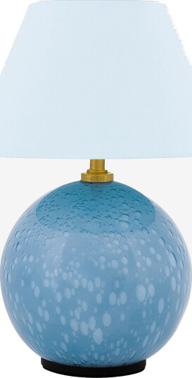 Globen Lighting Bærbar bordlampe Iris 16 Butter yellow Blå Oppladbare lamper