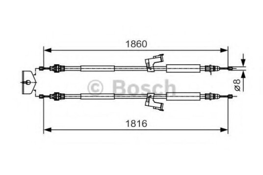 Bremsewire BOSCH 1 987 482 019