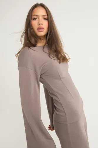 Nelly   Brun   Luxury Wide Sleeve Sweat