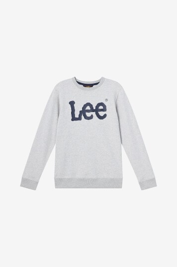 Lee Collegegenser Wobbly Lee Graphic LB Crew Grå