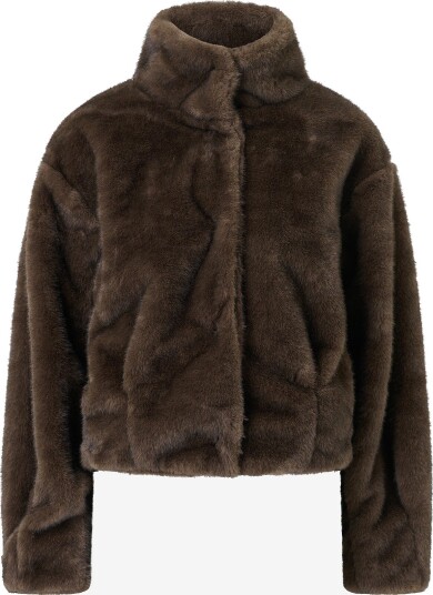 Gina Tricot   Jakke i fuskepels Faux Fur Jacket   Brun