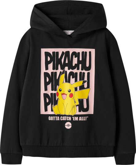 name it Nkfadema Pokemon Nreg Sweat Wh Bru Bfu - Black - 146-152