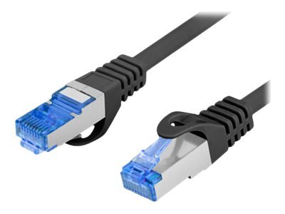 Lanberg Koblingskabel Rj-45 Hann Til Rj-45 Hann 2 M S/Ftp Cat 6A Flertrådet Ral 9004 Svart