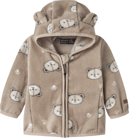 Name It Nbnmeeko Fleece Jacket Aop Beige 68