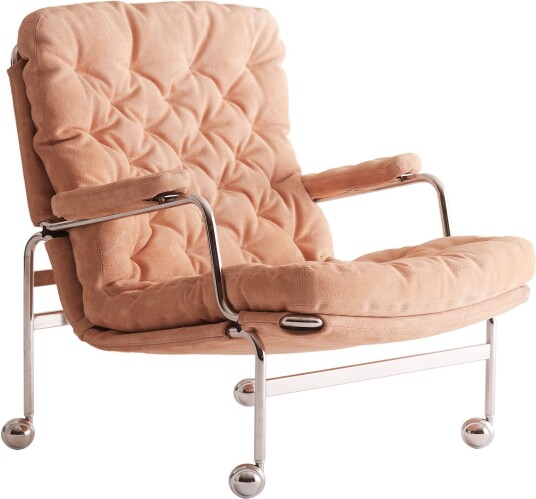 Dux Dux Karin 73 Länna Limited Edition Lenestoler Bruno Mathsson Beige Lær/metall