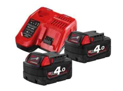 Milwaukee Batterisett M18 NRG-402 18V, 2x4Ah Milwaukee Batterisett M18 NRG-402 18V, 2x4Ah