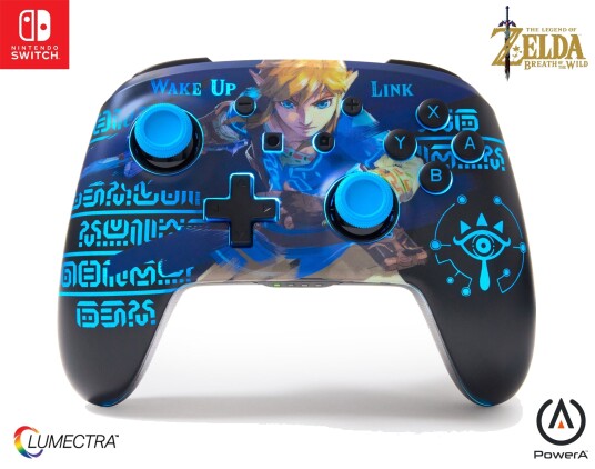 PowerA Enhanced Trådløs Kontroller Lumectra Wake Up Link Nintendo Switch