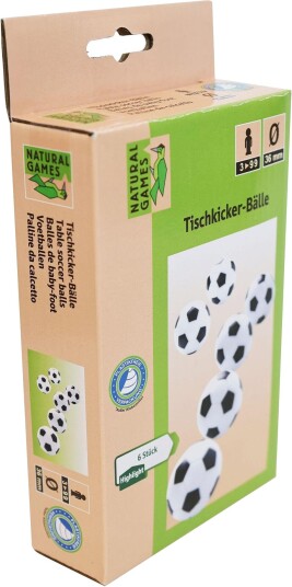 Natural Games Reserveballer til Bordfotball 36 mm 6 stk. Natural Games Reserveballer til Bordfotball 36 mm 6 stk.