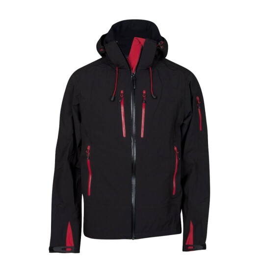 Tracker 7090 Kontrastfarget Extreme Pro Shell, Svart/Rød, 1 stk, STK-709006 Black/Red XXXL