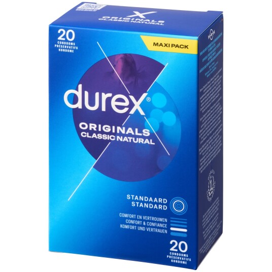 Durex Originals Classic Natural Kondomer 20 Stk - Klar Durex Originals Classic Natural Kondomer 20 Stk - Klar