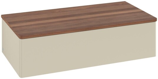 Villeroy & Boch Villeroy & Boch Antao Sideskap 100x50x26,8 cm m/lys Grå Matt/Valnøtt