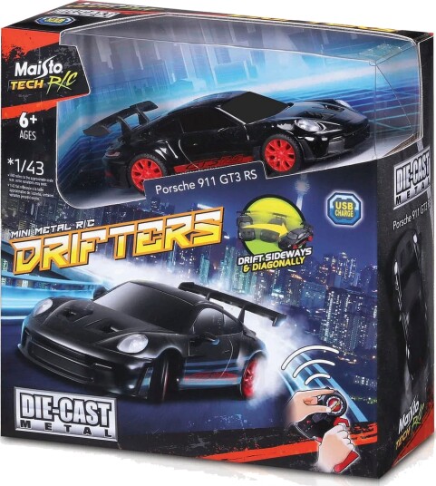 Maisto Tech Radiostyrt Bil Mini Metal Die-Cast Bluetooth Drifter Porsche 911 GT3 RS 1:24