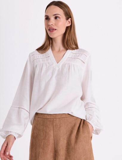 FREE/QUENT Fqantina Blouse White M