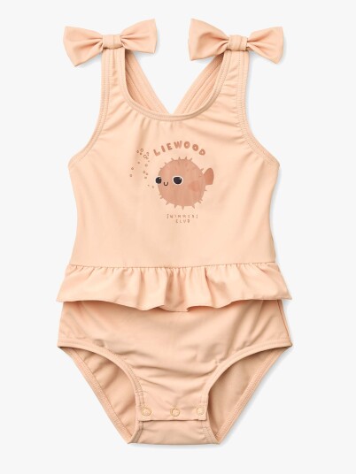 Liewood Amara Baby Swimsuit W Bow Pink 74