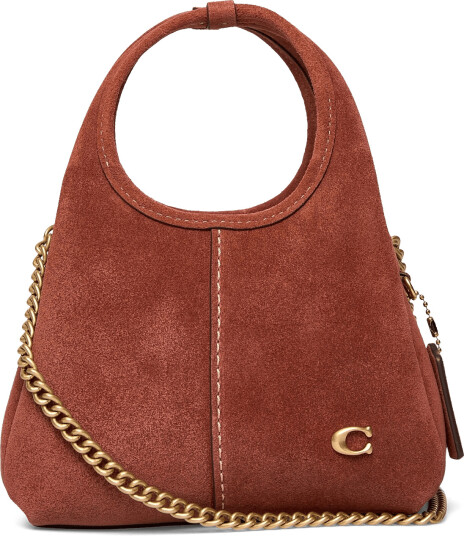 Coach Suede Lana Shoulder Bag 19 Brown ONE SIZE