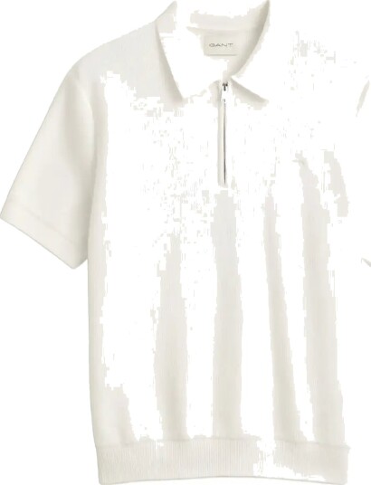 Gant Cotton Rib Hz Polo Cream S