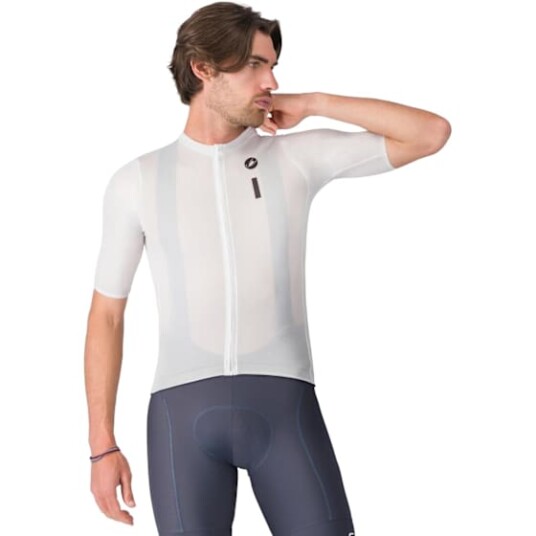 Castelli Drittone Logo Jersey Herre White/Black XXL