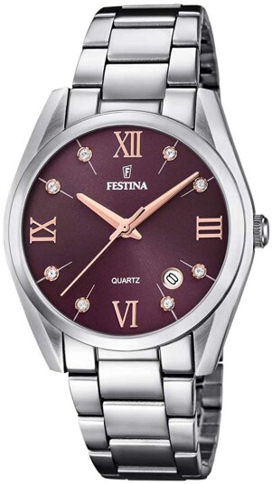Festina Dameklokke F16790 E Lilla/Stål Ø37 mm