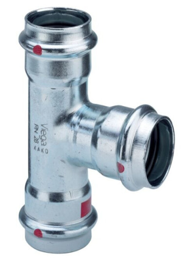 Viega Prestabo Galvanisert T-rør 54x35x54mm Pressfitting for Diverse Byggematerialer