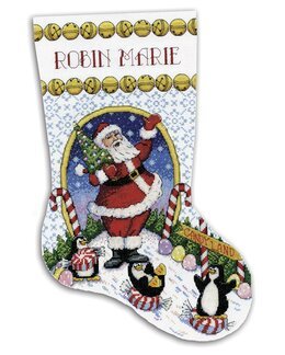 Design Works Crafts Broderipakke Julestrømpe Julegodteri