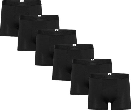 Knowledge Cotton Apparel Anker 6 Pack Underwear Gots/Vegan Black M