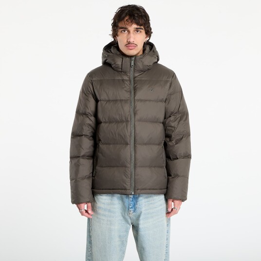 Calvin Klein Jeans Ls Nylon Zip Off Hood Down Puffe - Khaki green - M