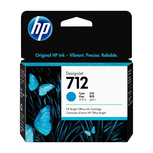 HP Originale Blekkpatroner Hp 712 Cyan HP Originale Blekkpatroner Hp 712 Cyan
