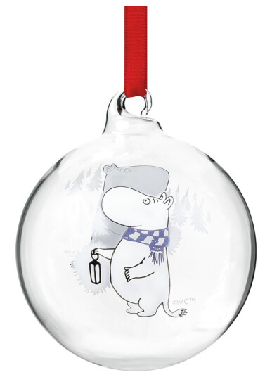 Moomin Mummi julekule 7 cm Mummitrollet Moomin Mummi julekule 7 cm Mummitrollet