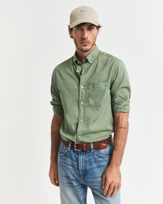 Gant Regular fit solbleket skjorte KALAMATA GREEN M Gant Regular fit solbleket skjorte KALAMATA GREEN M