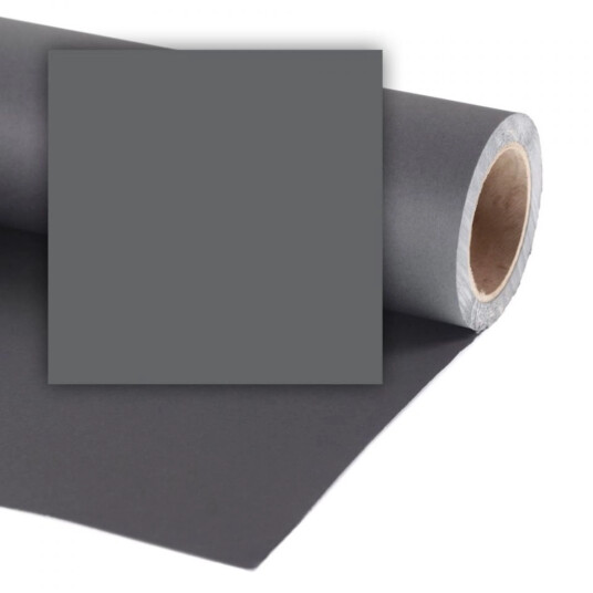 Colorama Bakgrunnspapir 0249 Charcoal 2,72 x 25 meter. Colorama Bakgrunnspapir 0249 Charcoal 2,72 x 25 meter.