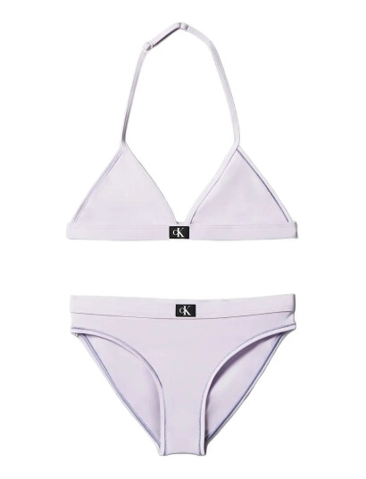Calvin Klein Triangle Bikini Set Purple 140 152 Calvin Klein Triangle Bikini Set Purple 140 152