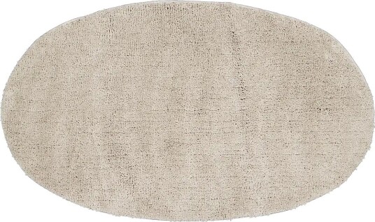 Noble House Bath Mat Oval Large Linen Beige 70X120 - LINEN BEIGE - 70X120 cm