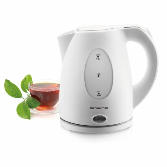 Emerio 1,3L Elektrisk Vannkoker i Hvit – 2200W