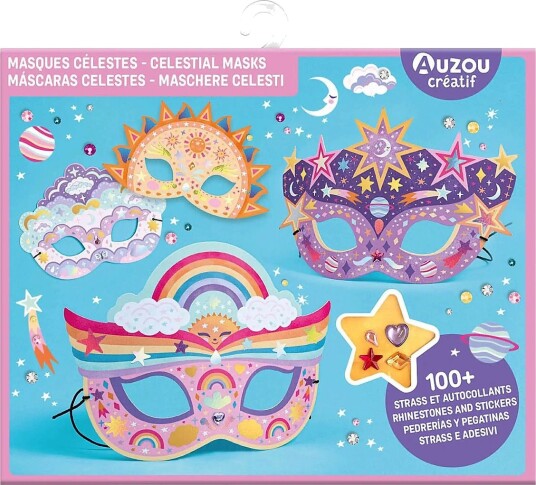 Auzou Activity Kit Masks To Decorate Celestial Multi/patterned ONE SIZE