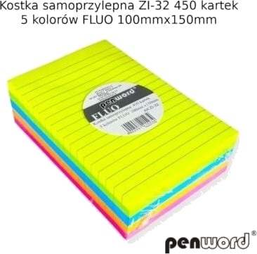 Selvklebende Cube Zi 32 5 Farger Fluo 100X150 Mm Selvklebende Cube Zi 32 5 Farger Fluo 100X150 Mm