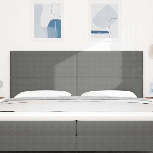 Sengegavl Enkel Design Lysegrå 200 cm Cordfløyel Sengegavl Enkel Design Lysegrå 200 cm Cordfløyel