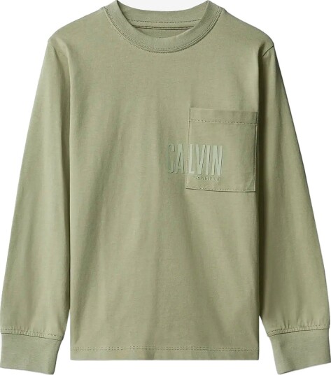 Calvin Klein Calvin Pocket Ls T-Shirt OIL GREEN 116