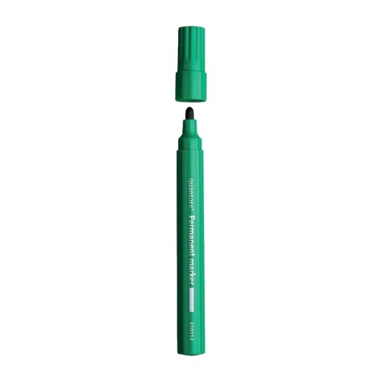 Quantore Permanent Merkepenn Rund Spiss 1-1,5mm Gr??nn Quantore Permanent Merkepenn Rund Spiss 1-1,5mm Gr??nn