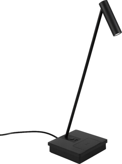 Elamp Bordlampe Med Trådløs Lading Og USB utgang